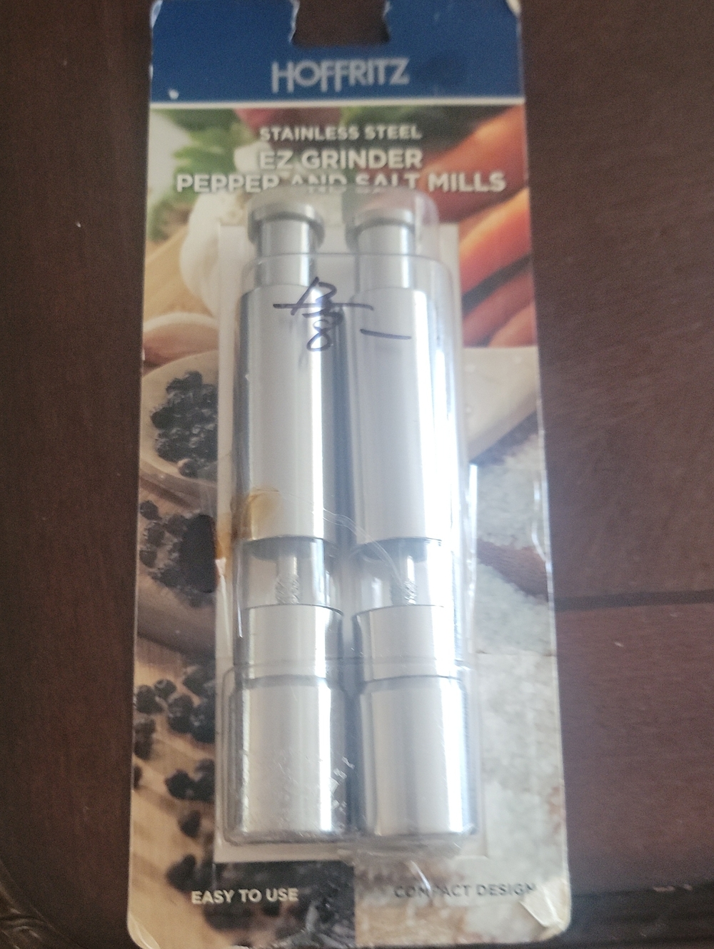 Stainless Steel EZ Grinder Pepper and Salt Mills - Silver